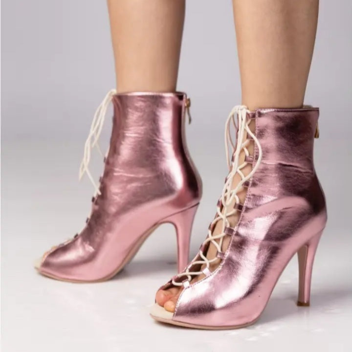 Rosa Fushia - Bottine heels Rose brillant NOUVEAU