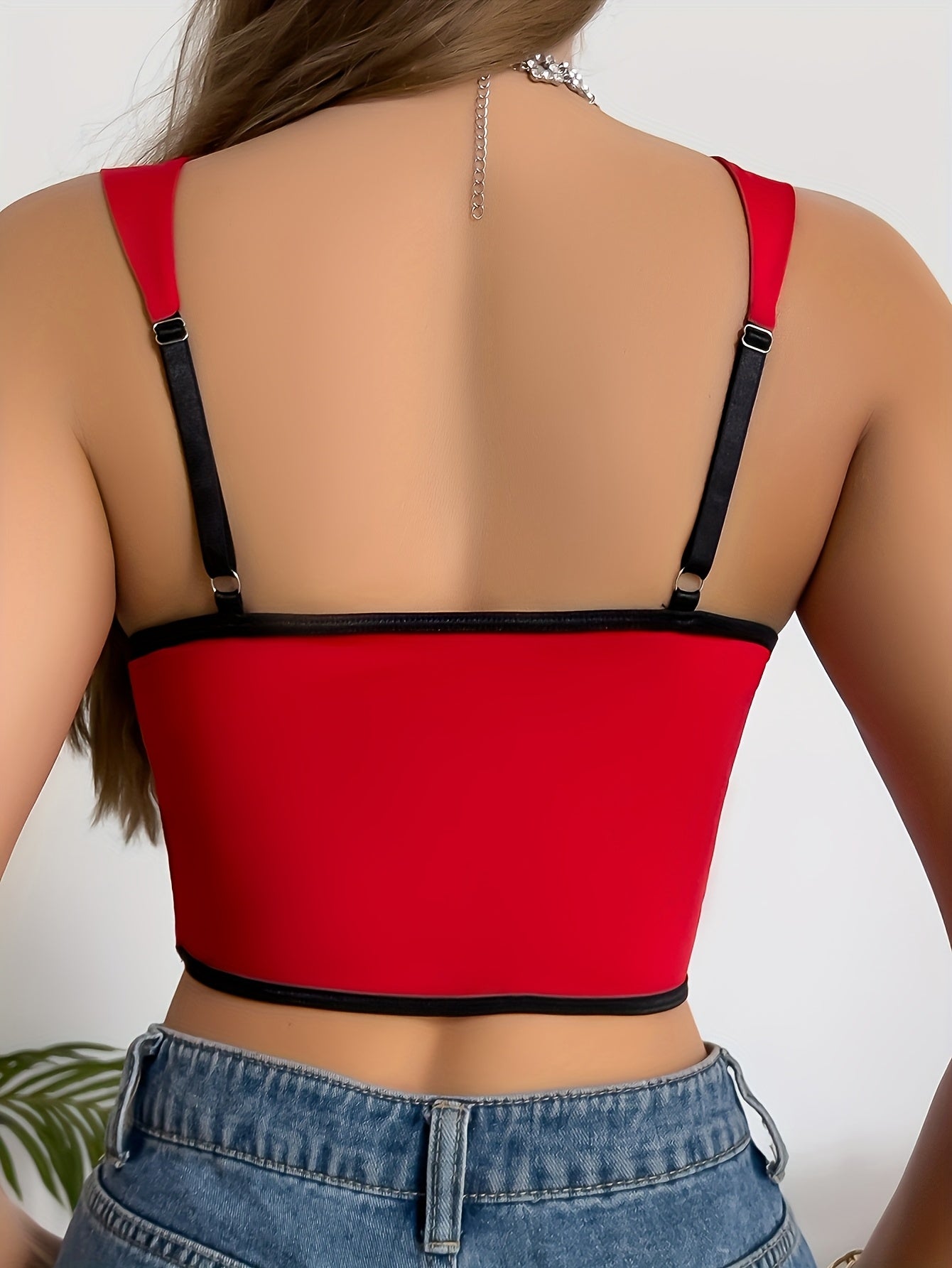 Décolleté Envoûtant - corset rouge et noir
