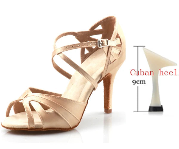 Purle- Chaussure danse latine Suede Sole #New