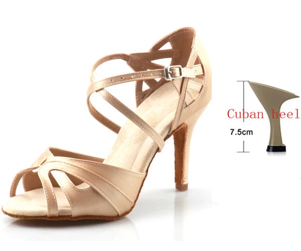 Purle- Chaussure danse latine Suede Sole #New