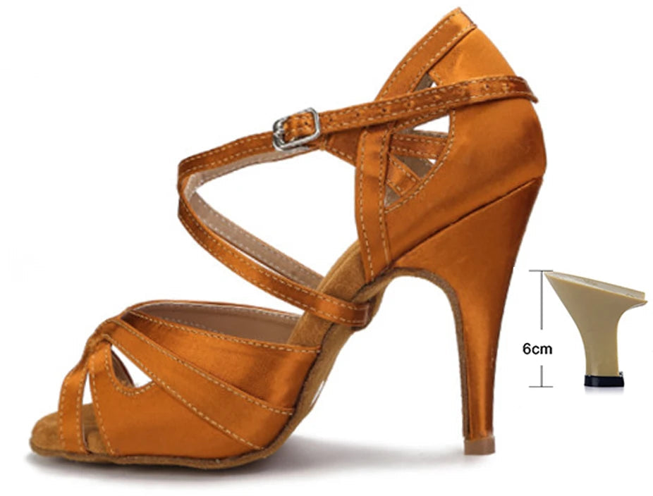 Purle- Chaussure danse latine Suede Sole #New