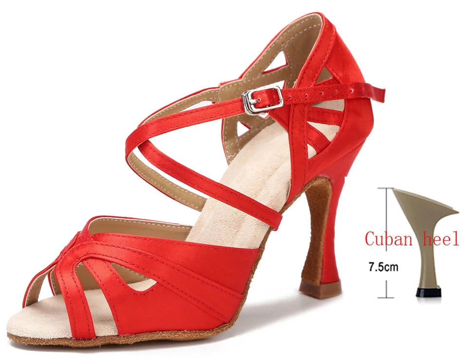 Purle- Chaussure danse latine Suede Sole #New