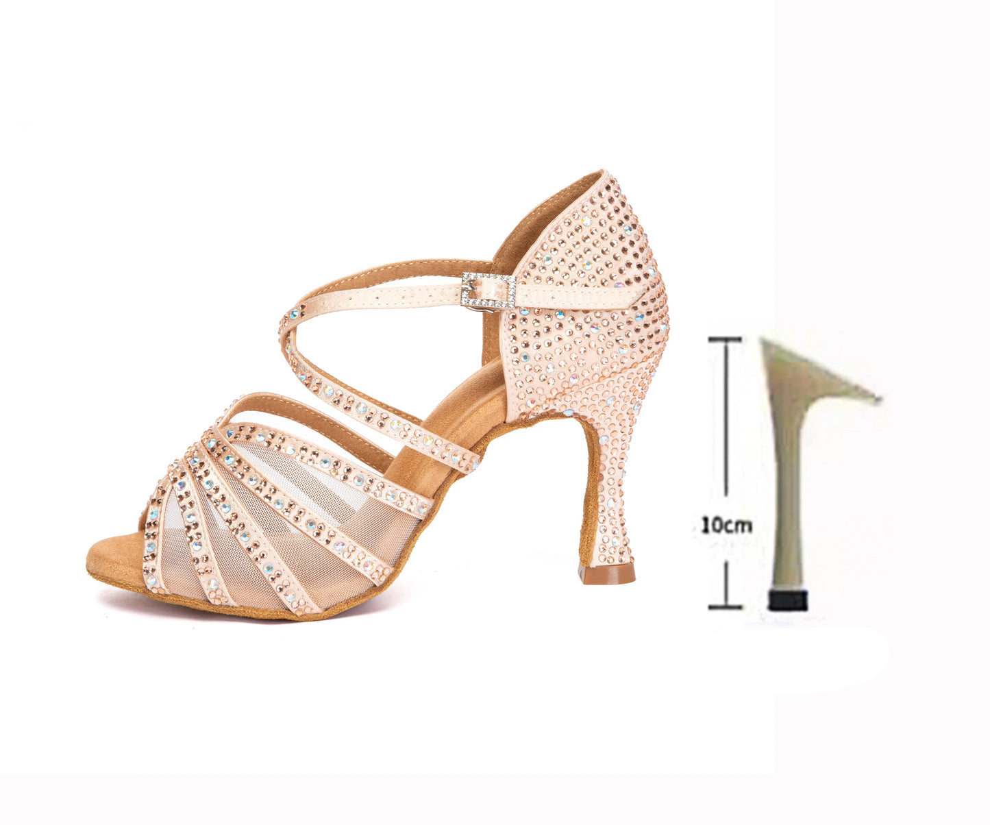 Jushine- Chaussure danse latine brillant #New