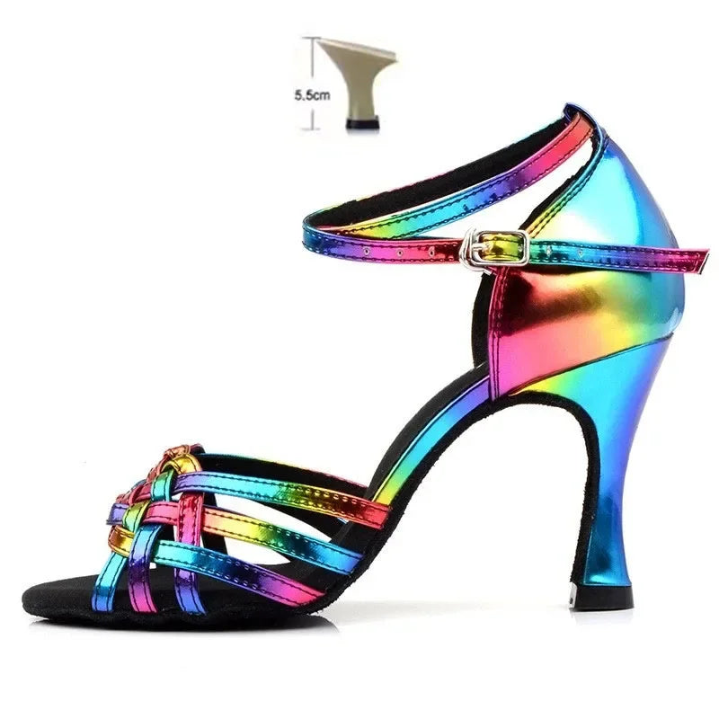 Arciel- Chaussure de danse latine multicouleur- NOUVEAU