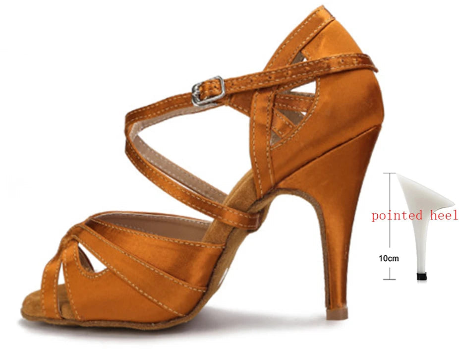 Purle- Chaussure danse latine Suede Sole #New