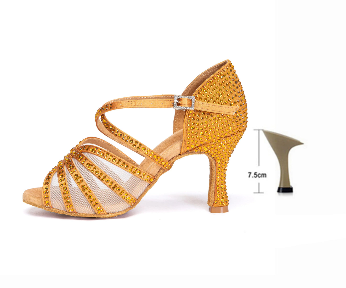 Jushine- Chaussure danse latine brillant #New