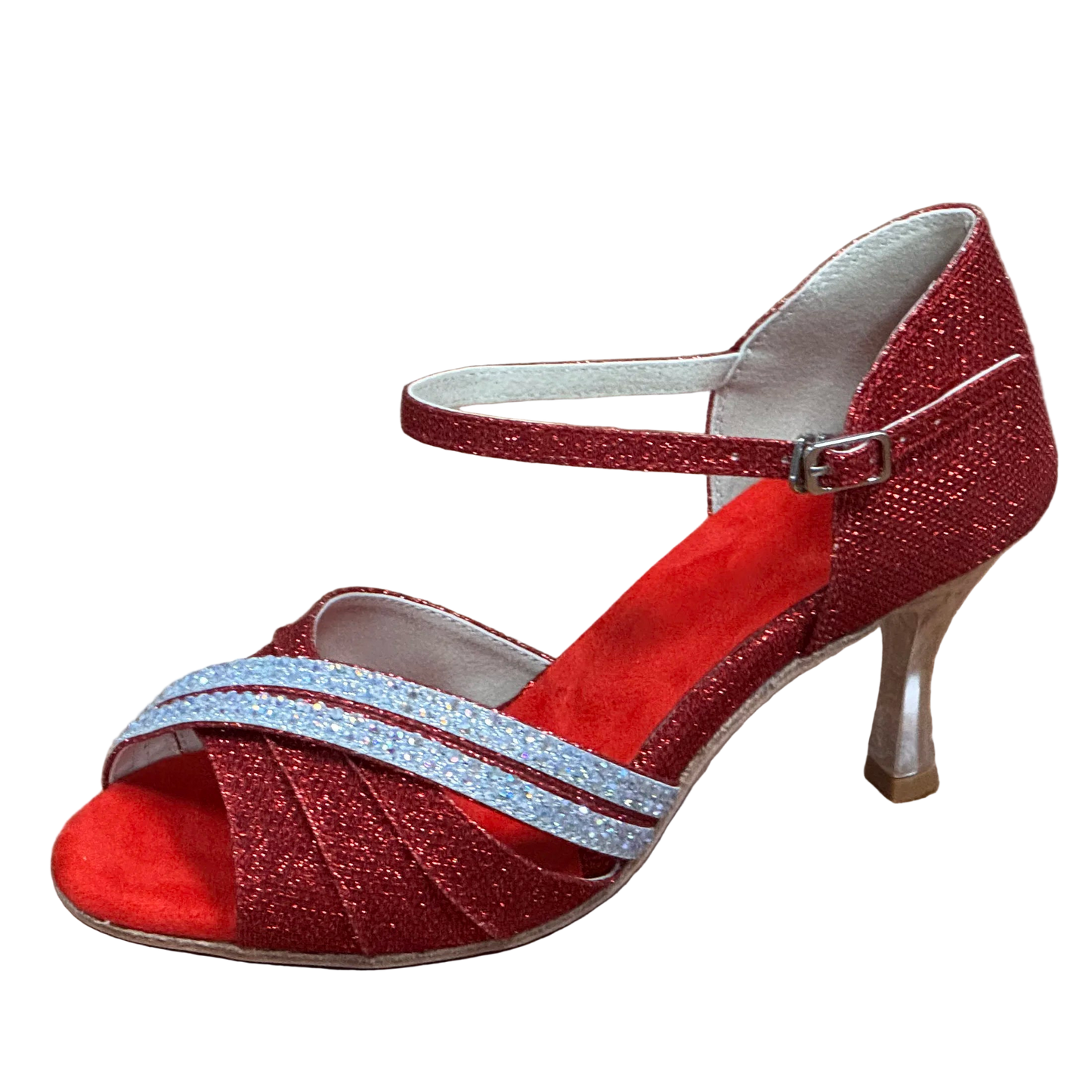 Redargenta - Chaussure danse latine rouge #New
