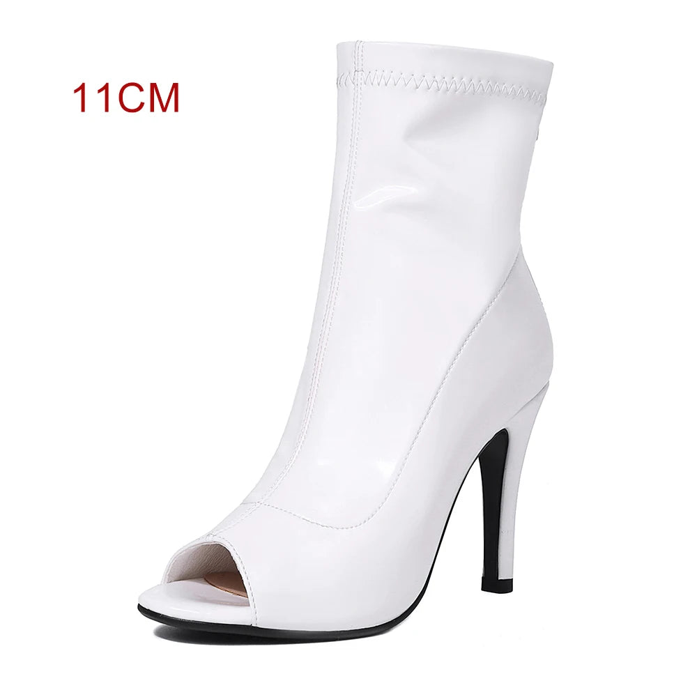 Boty- Botte sexy sémili cuir ou couleur