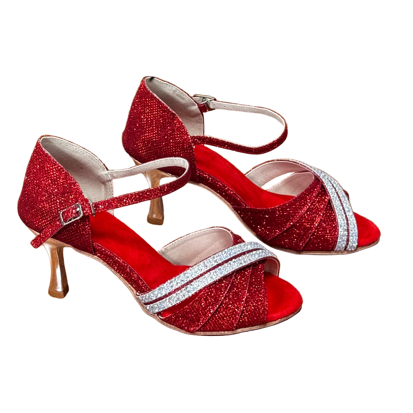 Redargenta - Chaussure danse latine rouge #New