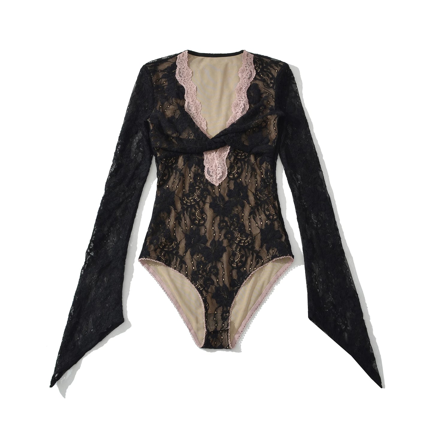 Newlia-Body transparent dentelle
