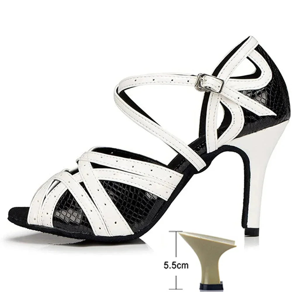 Blanc Sensuelle - Chaussure danse latine, Kizomba
