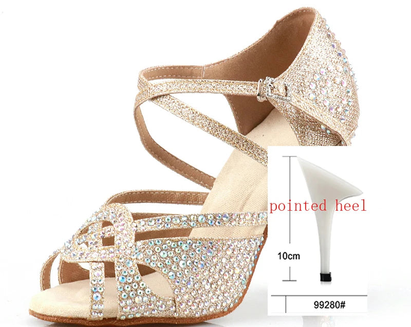 Buqima - Chaussure brillante danse latine #New