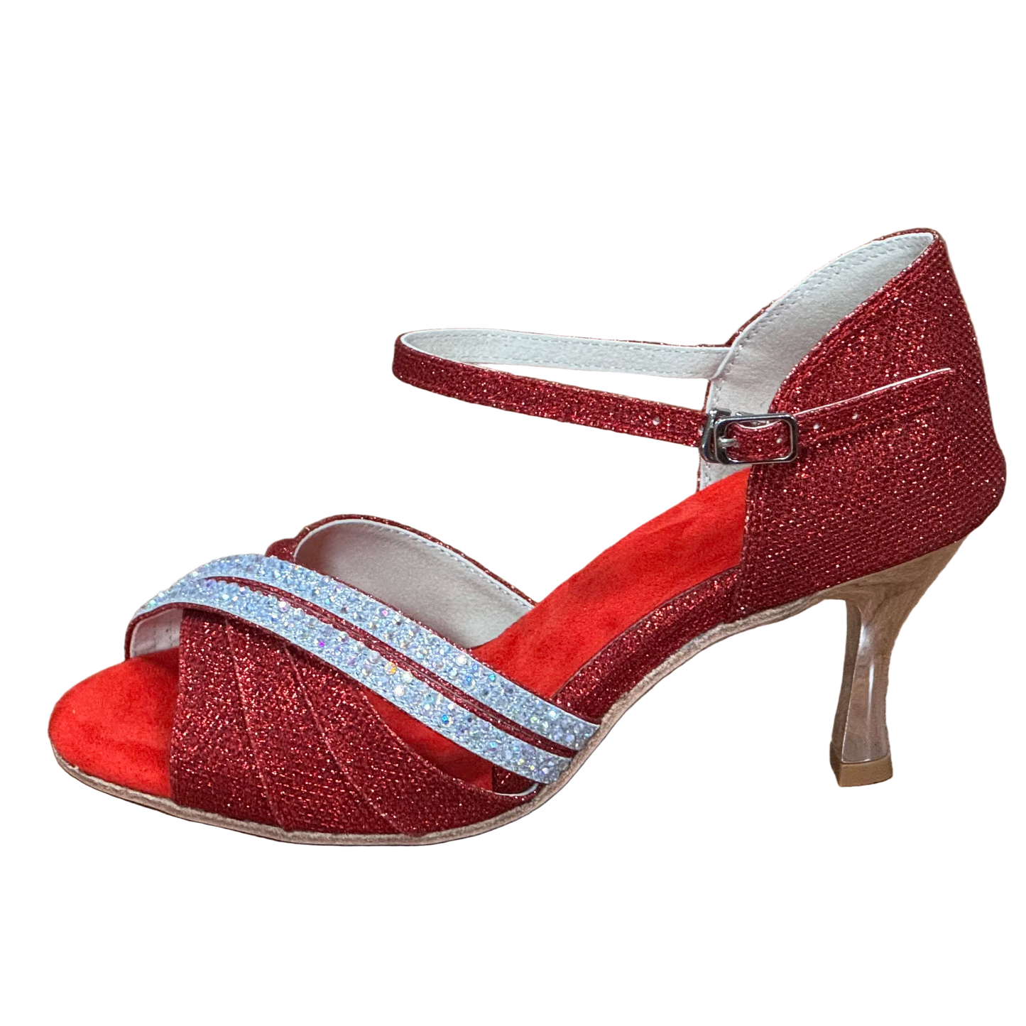 Redargenta - Chaussure danse latine rouge #New