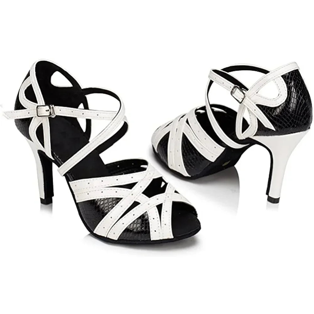 Blanc Sensuelle - Chaussure danse latine, Kizomba