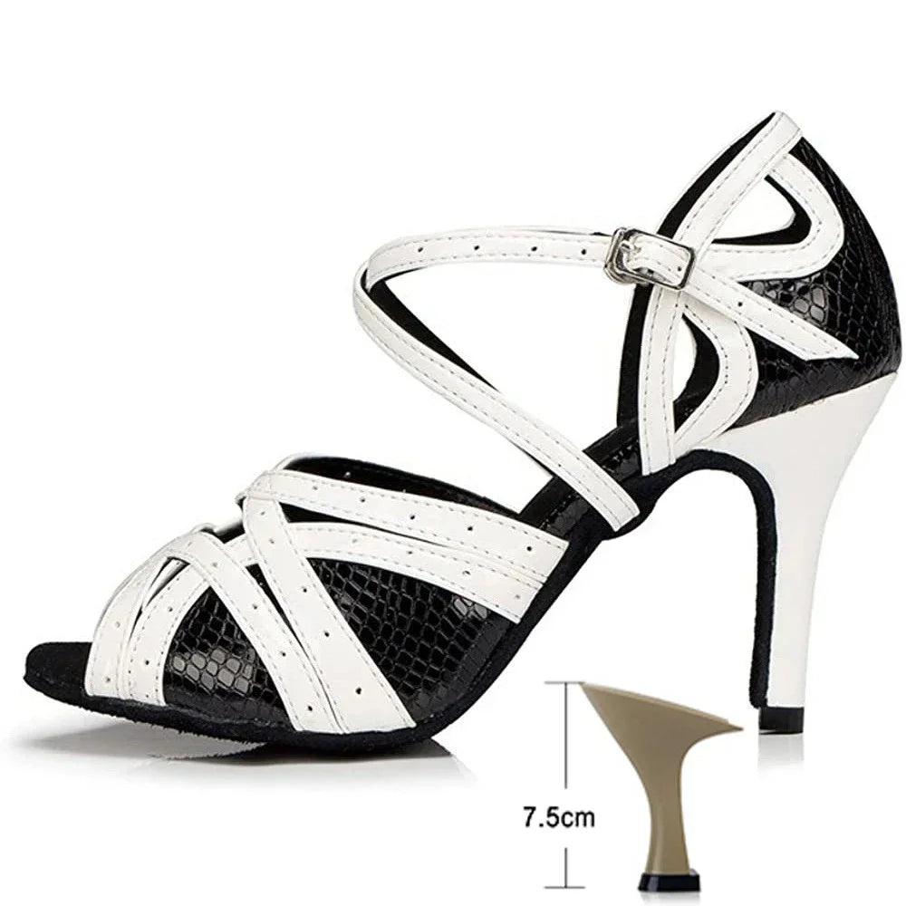 Blanc Sensuelle - Chaussure danse latine, Kizomba