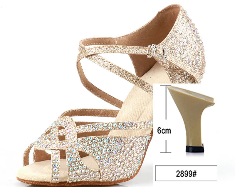 Buqima - Chaussure brillante danse latine #New