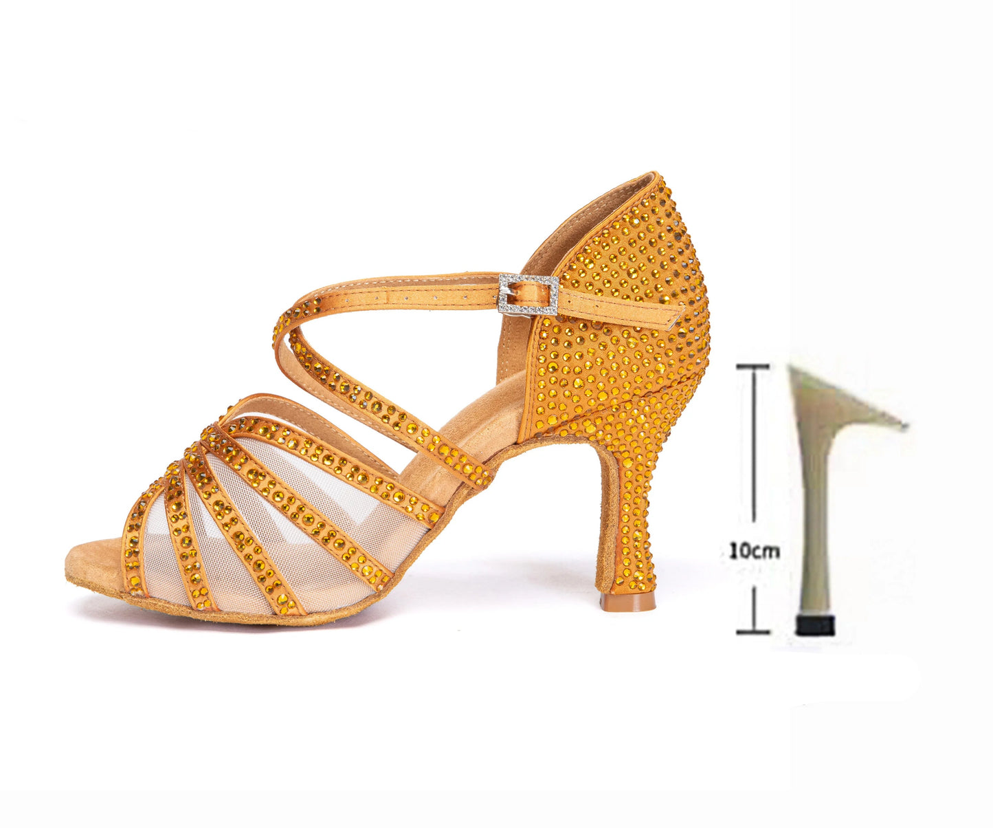 Jushine- Chaussure danse latine brillant #New
