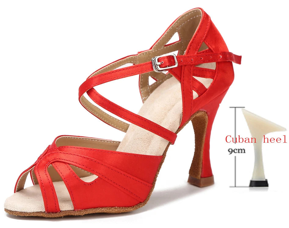 Purle- Chaussure danse latine Suede Sole #New