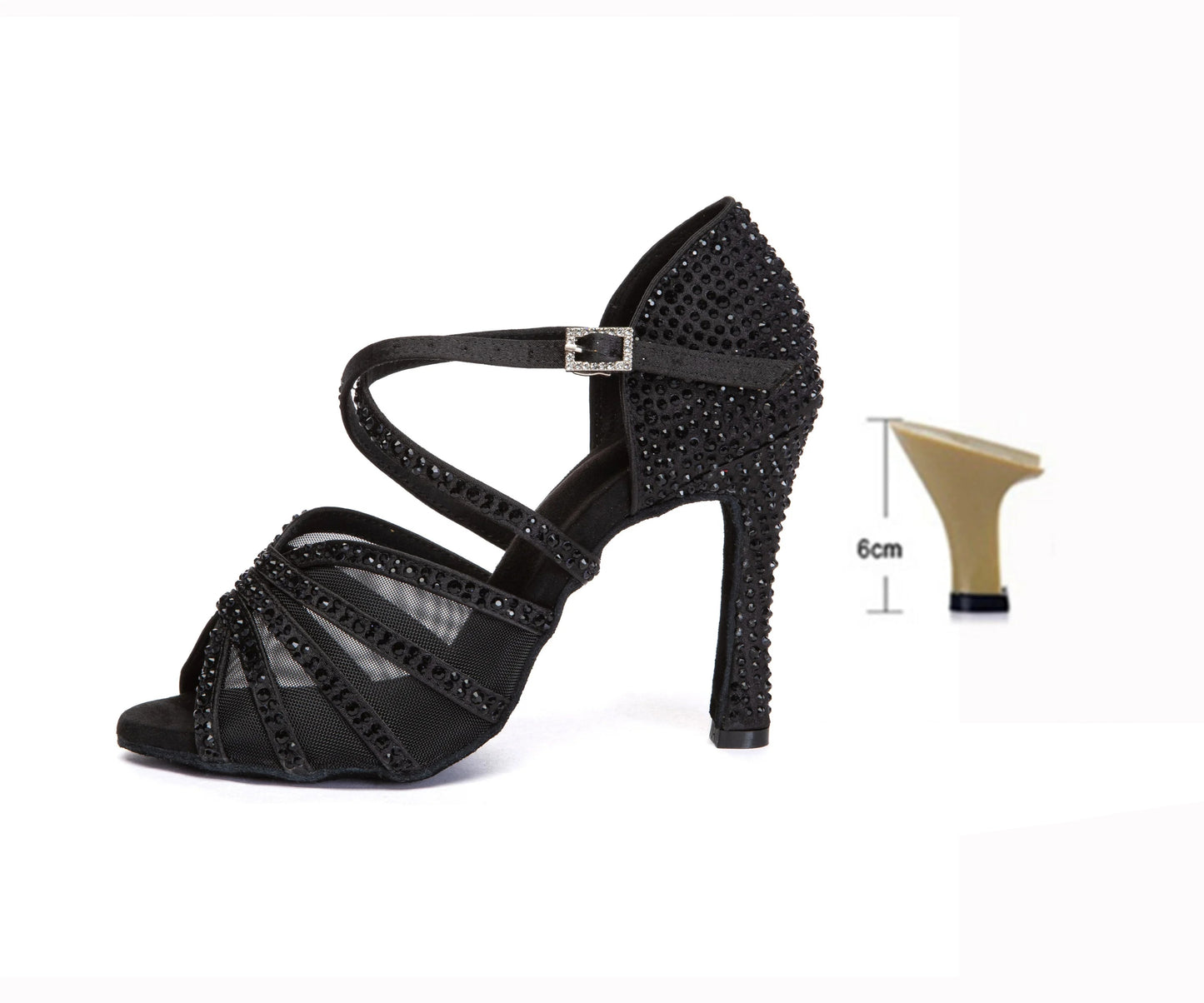 Jushine- Chaussure danse latine brillant #New