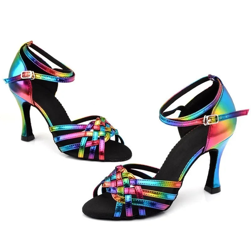 Arciel- Chaussure de danse latine multicouleur- NOUVEAU