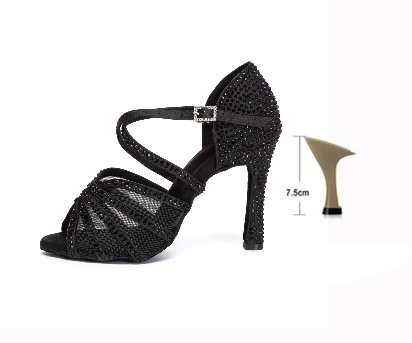Jushine- Chaussure danse latine brillant #New
