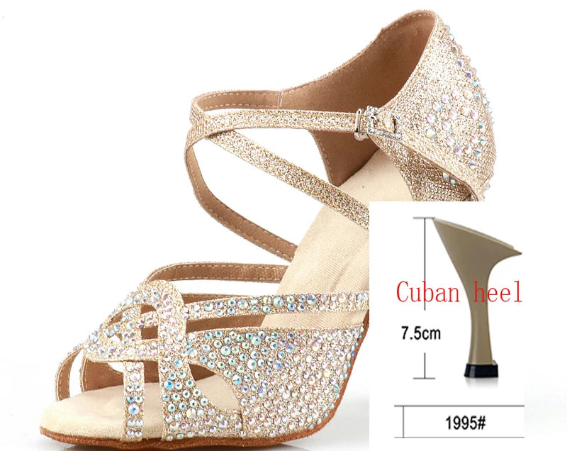 Buqima - Chaussure brillante danse latine #New
