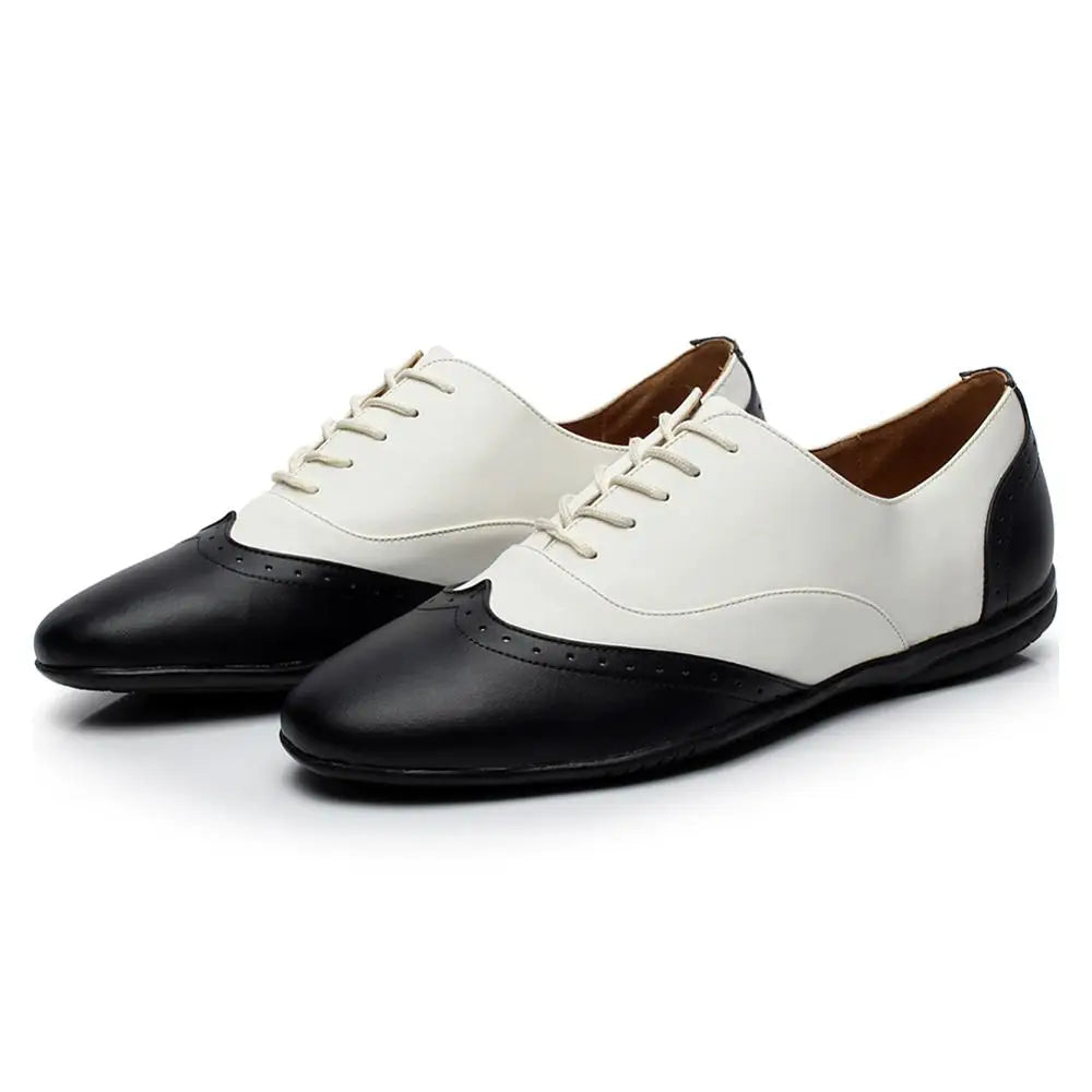 Blako - chaussures de danse latine pour hommes Blanc + noir