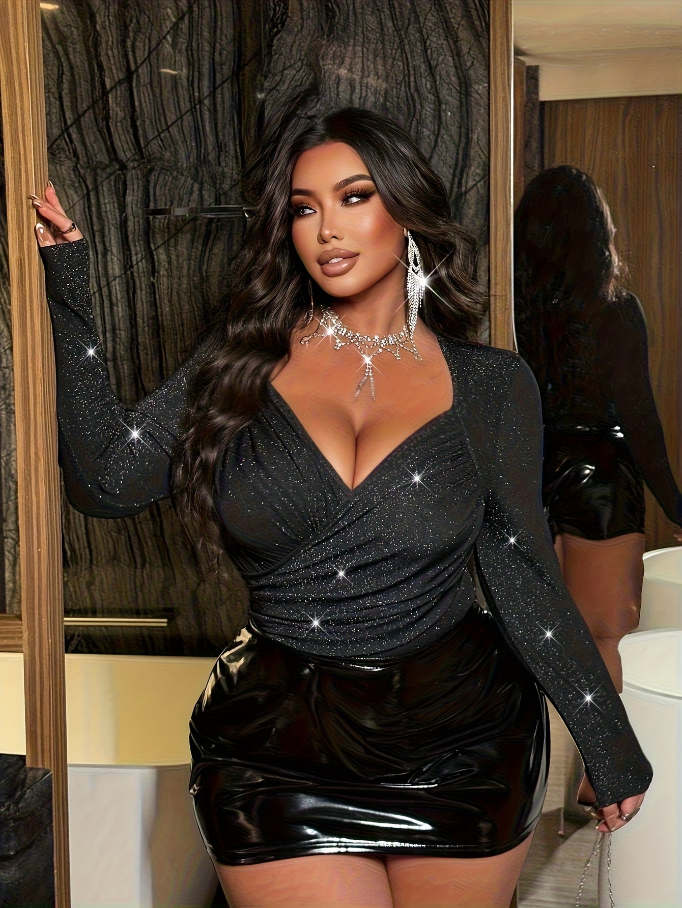 Rachelle- Haut raffiné tombé élégant