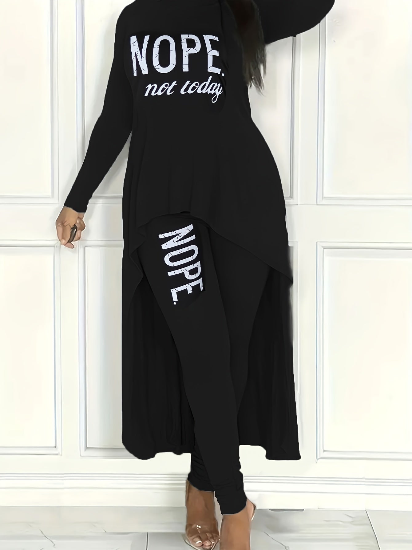 Lasual - Ensemble haut asymétrique et legging "Hope"