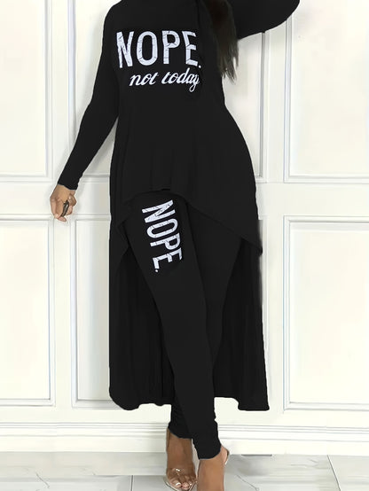 Lasual - Ensemble haut asymétrique et legging "Hope"