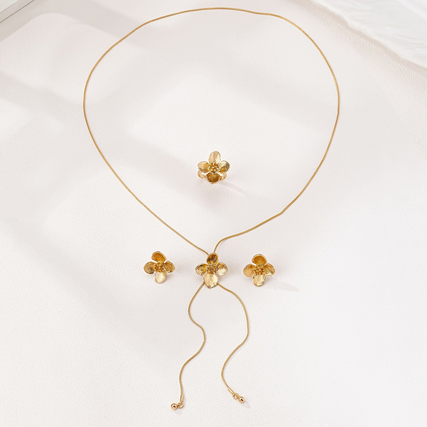 Fleurisca – ensemble floral en alliage