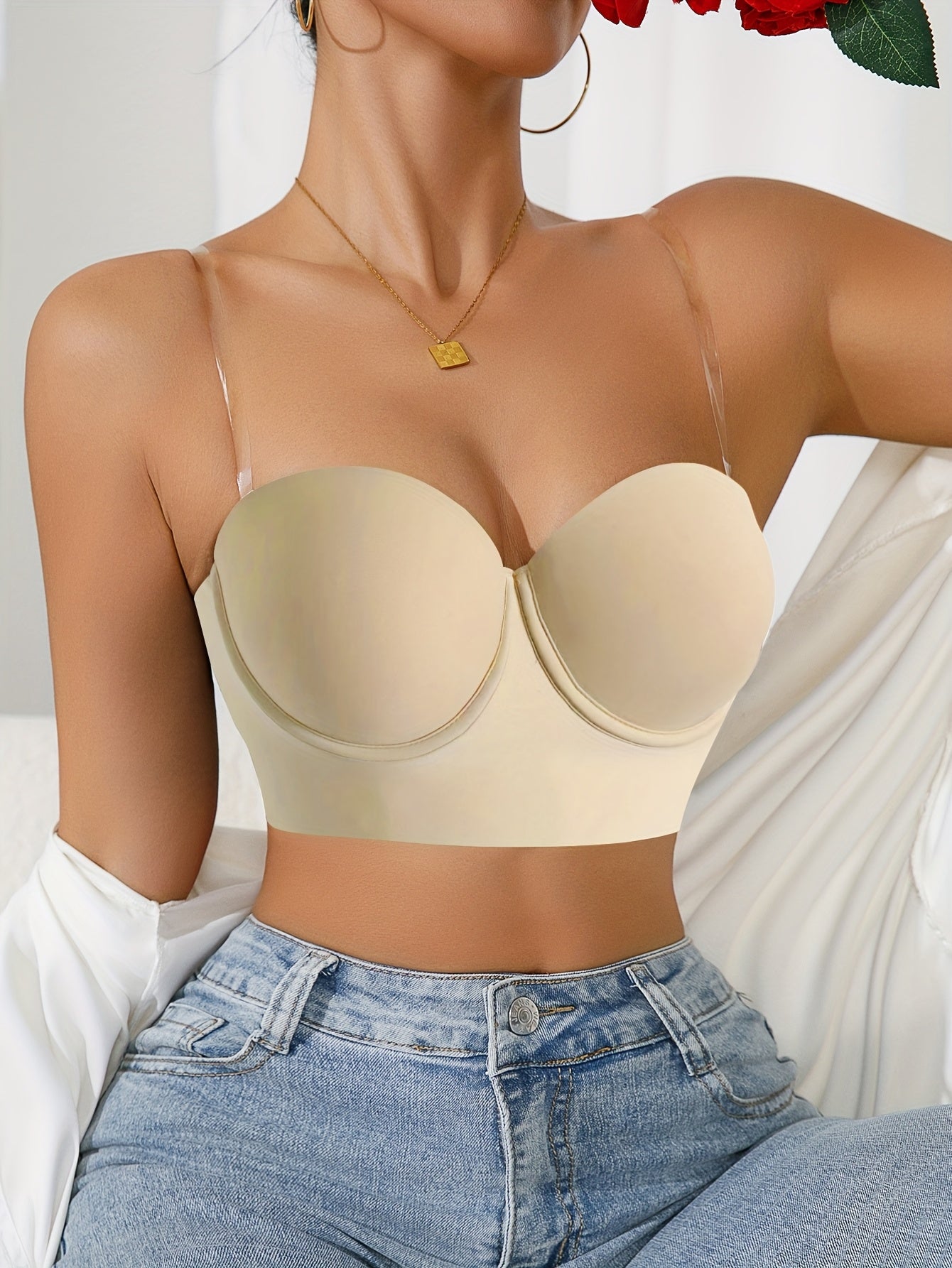 Sexy Backless  Pack 2 Soutien-Gorge Push-Up dos nu