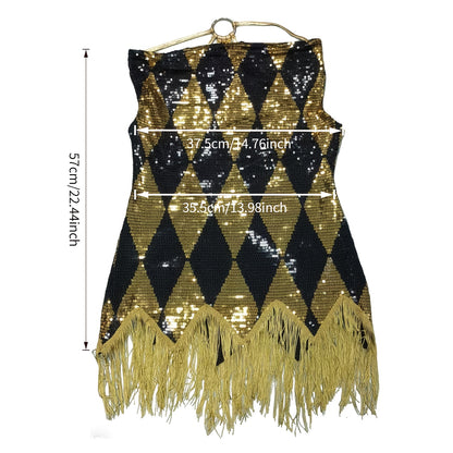 Fringed-robe frange doré