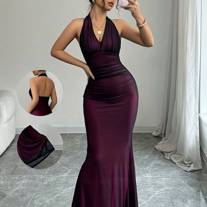 Lunaria – robe trapèze scintillante, dos nu