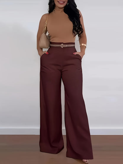 Perylana- Pantalon structuré silhouette élancée