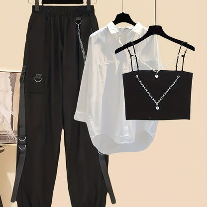 Chainsy Y2K - Chemise + Pantalon + haut