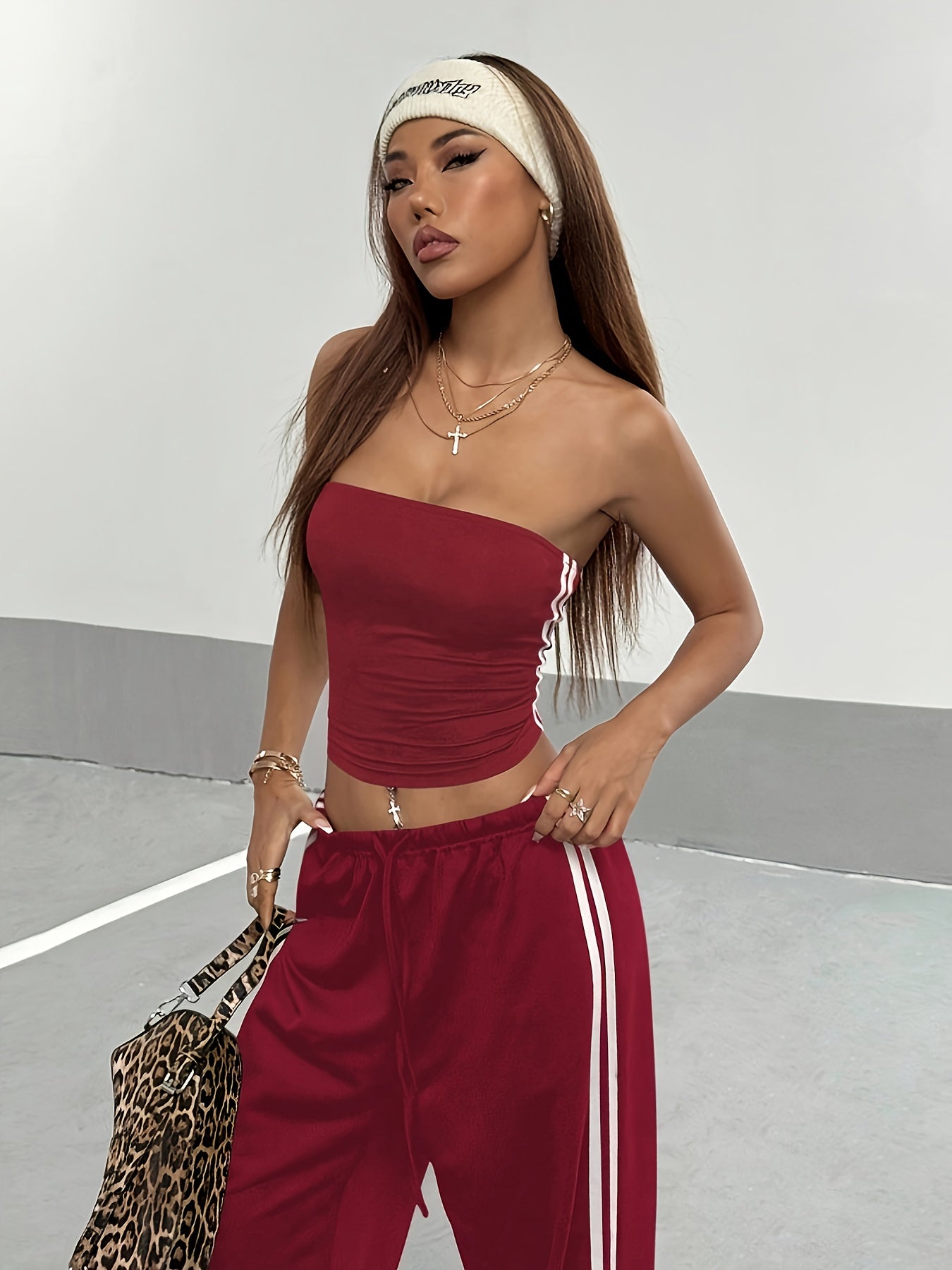 Strapie- Crop Top et pantalon