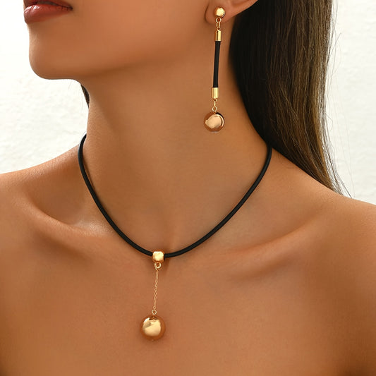 URBAN GLINT – Ensemble bijou à pampilles et cercles