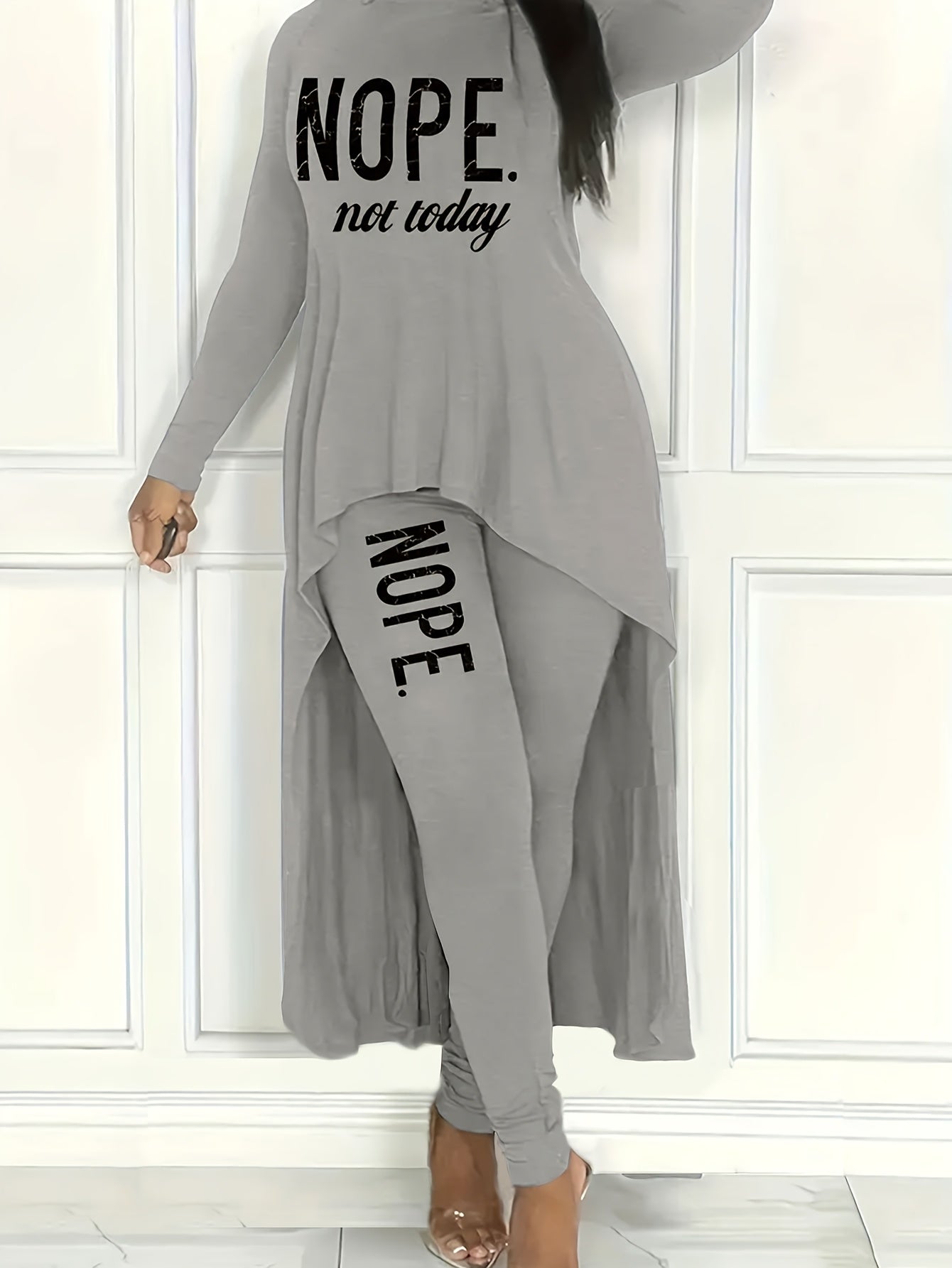 Lasual - Ensemble haut asymétrique et legging "Hope"