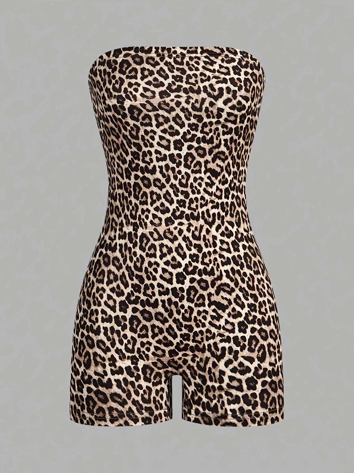 Sheila- 3 pièces combishort noir, blanc, leopard