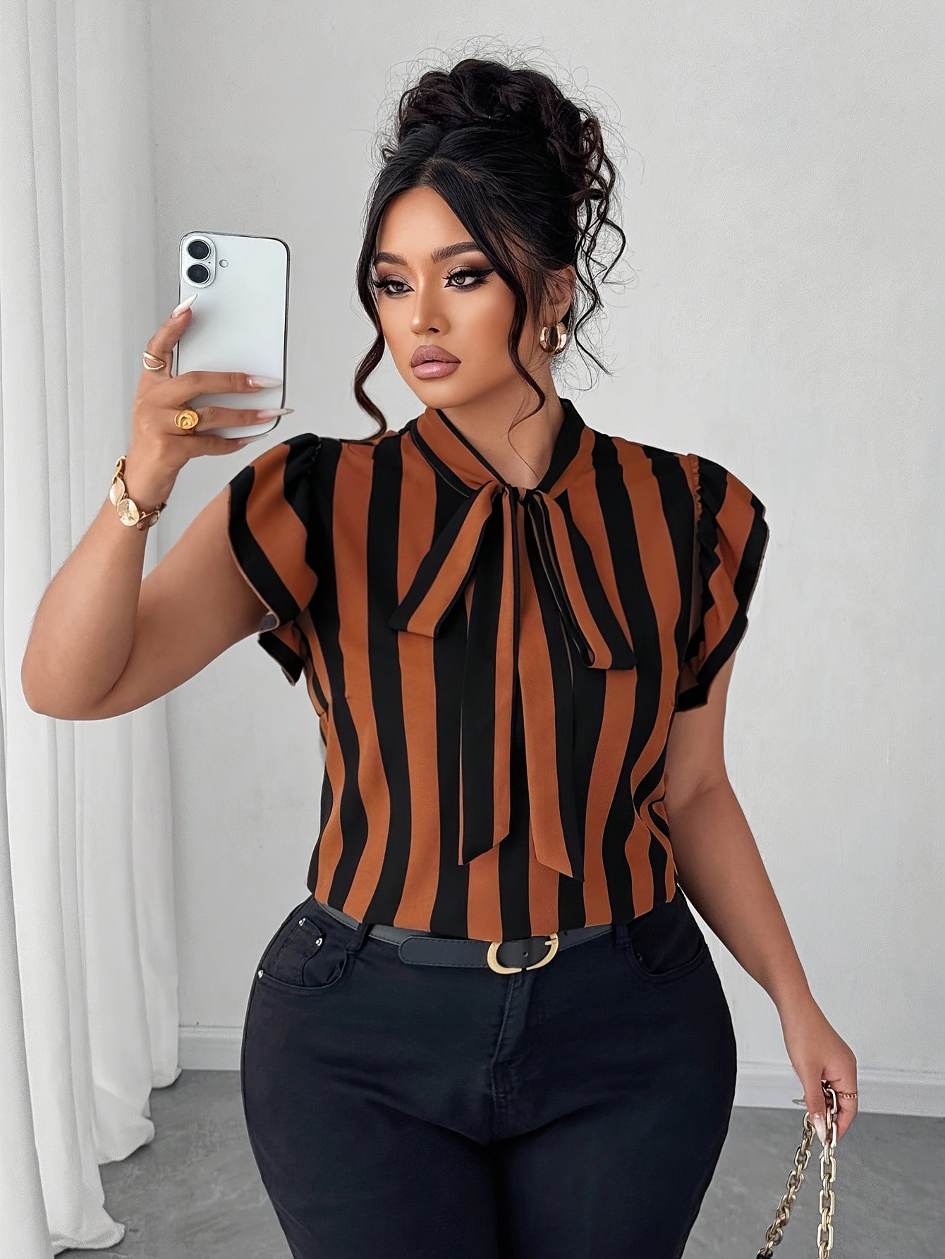 Joelle- Haut raffiné tombé élégant