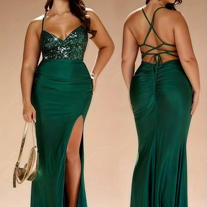 Sirène Émeraude – Bustier vert, coupe sirène- Grande Taille