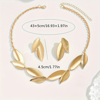 LUNARIA – Ensemble minimaliste feuille dorée.