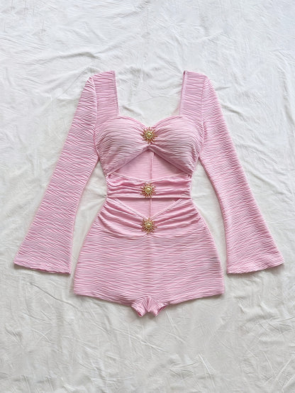 Pinkia- Ensemble short rose S au XL