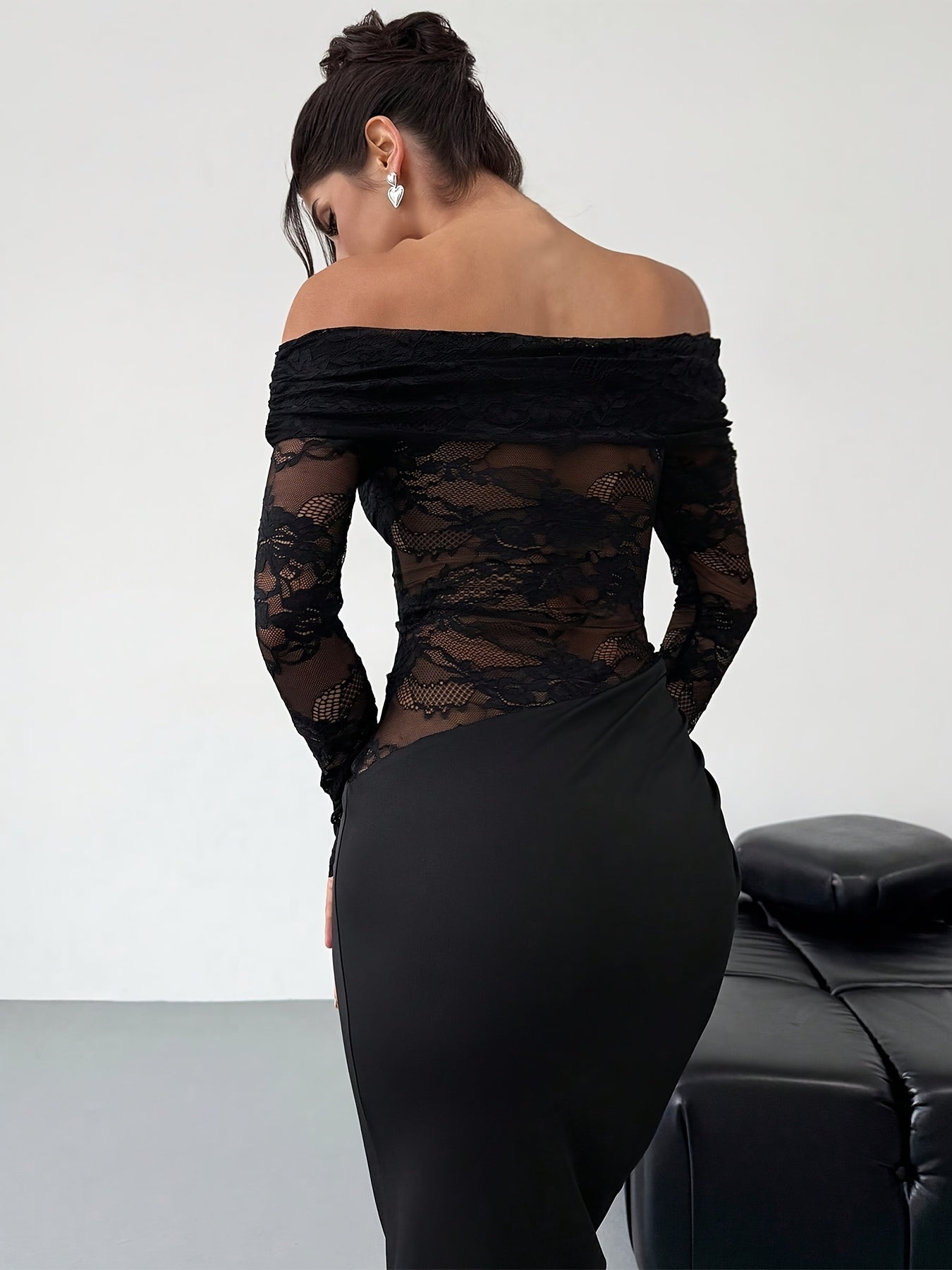 ONYX LACE – Robe noire dentelle