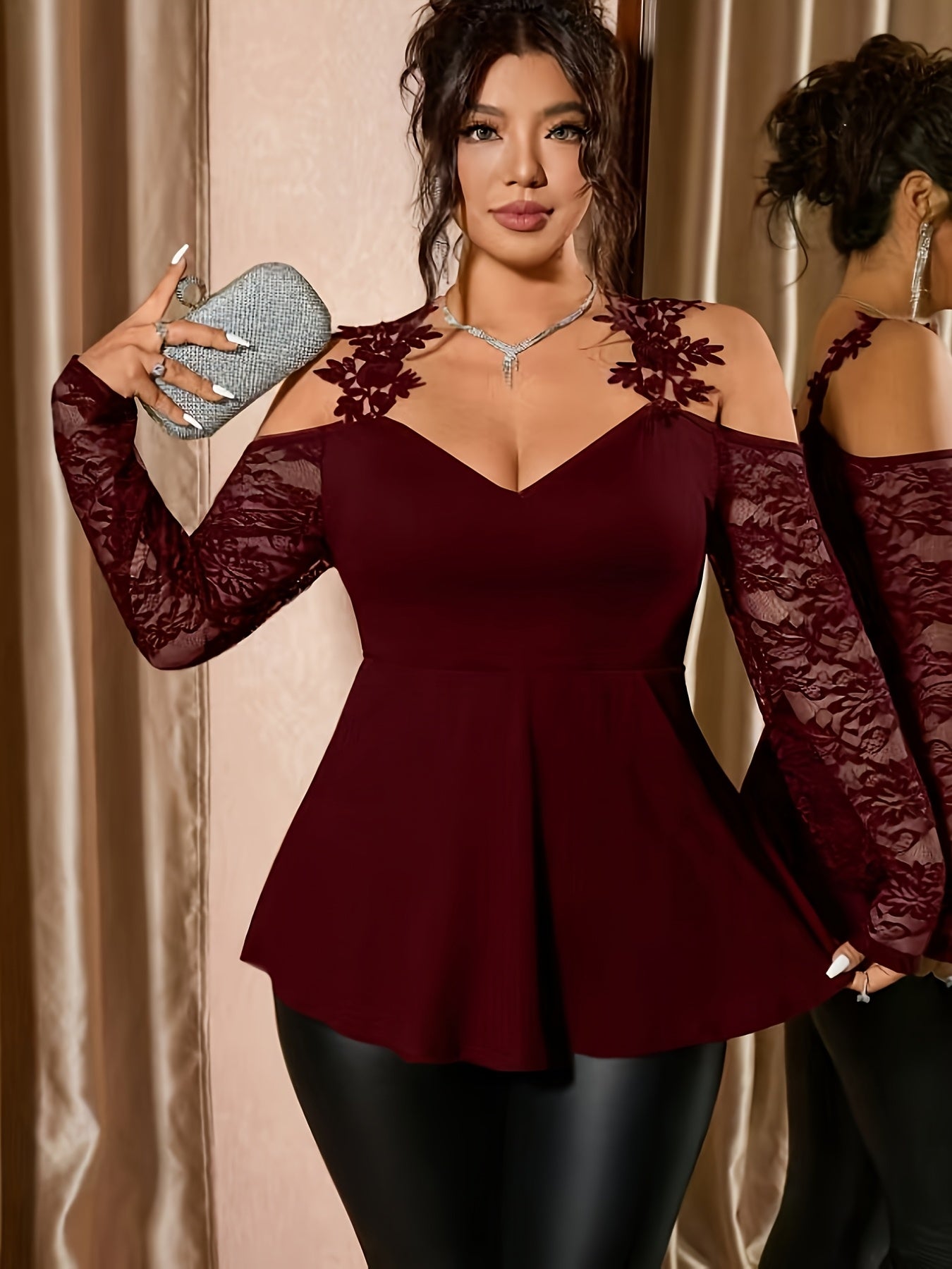 Régina - Haut raffiné tombé élégant