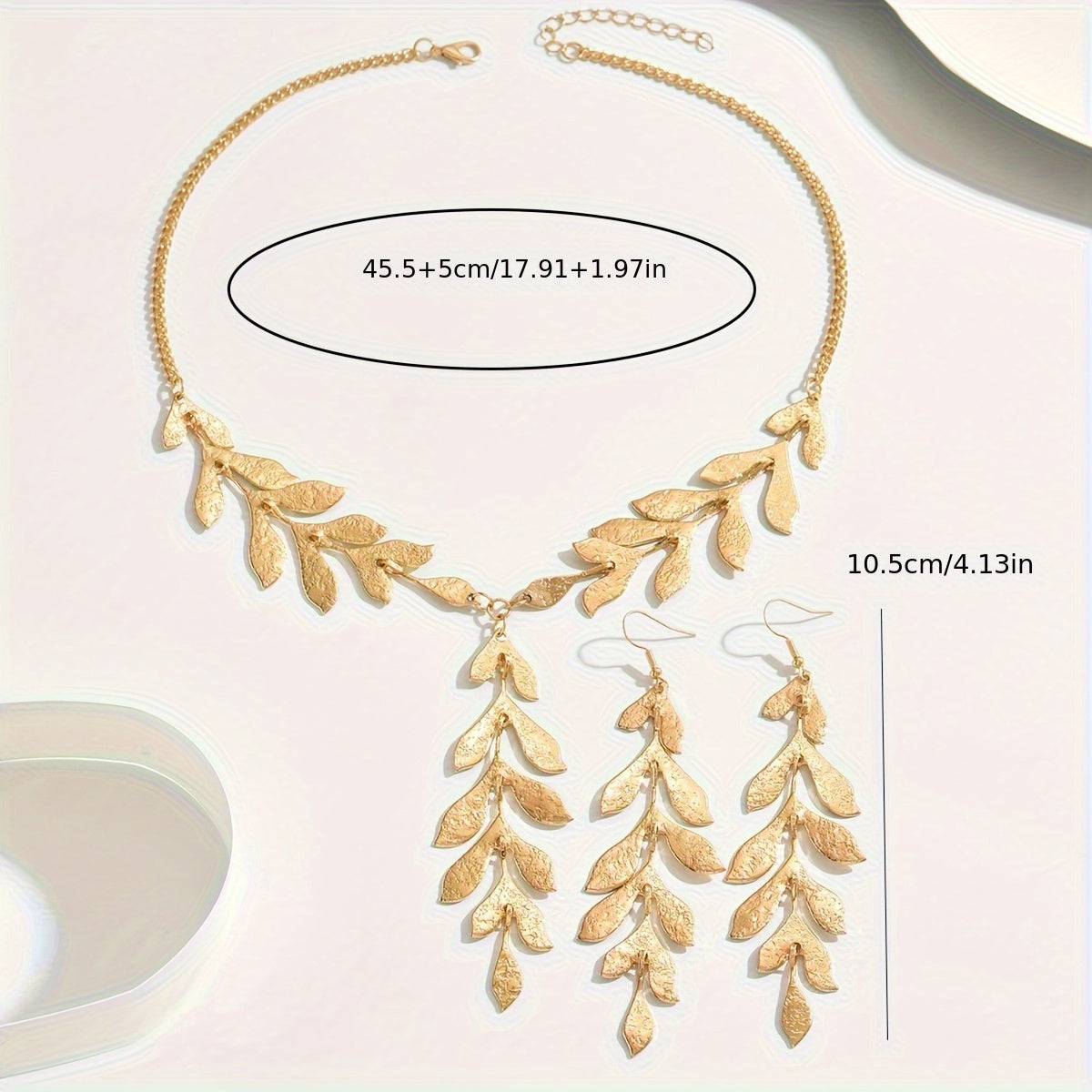 SOLANA – Bijoux dorés à feuilles bohèmes