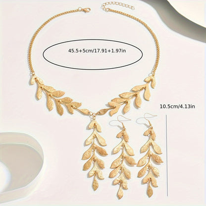 SOLANA – Bijoux dorés à feuilles bohèmes