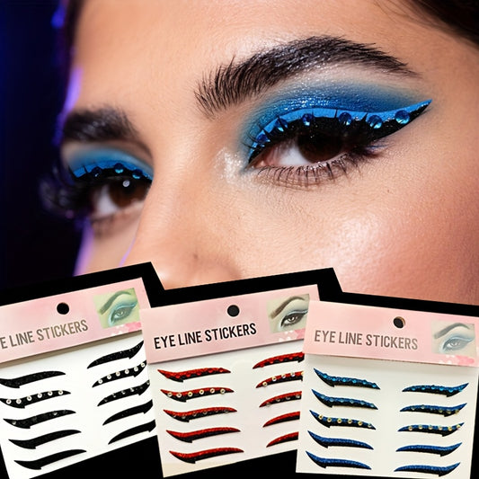 3pcs eyeliner autocollant