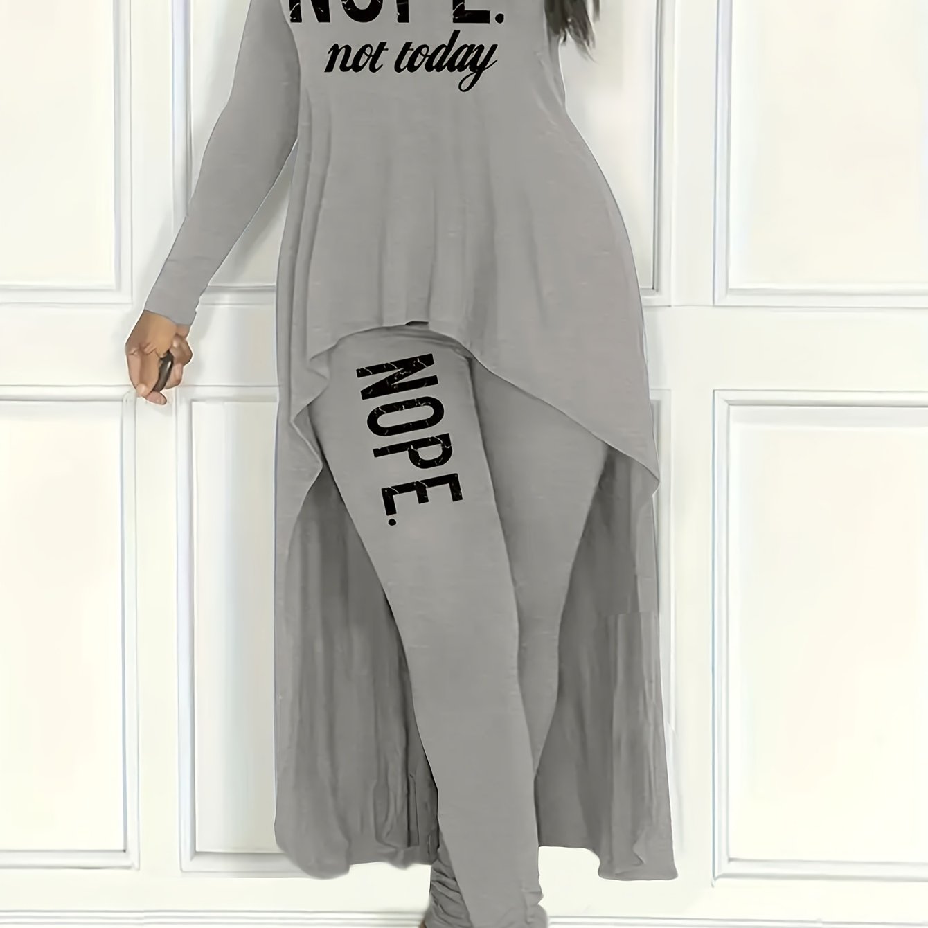 Lasual - Ensemble haut asymétrique et legging "Hope"